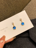 Momentlover Vintage Geometry Flower Shape Earrings Accessories