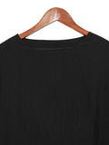 Momentlover Loose Solid Color Round-Neck Short Sleeves  Tops+ Elasticity Pleated Cropped Pants Two Pieces Set