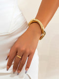 Momentlover Solid Color Geometric Bracelet Accessories
