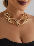 Solid Color Geometric Chains Necklaces Accessories