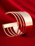 Momentlover Solid Color Hollow Geometric Bracelet Accessories