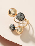 Momentlover Stylish Selection Adjustable Geometric Rings Accessories