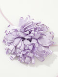 Tied Three-Dimensional Flower Solid Color Necklaces Accessories