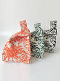 Momentlover Woven Printed Contrast Color Handbags Bags