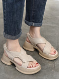 Momentlover Open Toe Sandals Platform Shoes