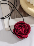 Lace-Up Flower Shape Necklaces Accessories Dainty Necklace