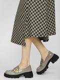 Momentlover Split-Joint Round-Toe Loafers