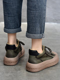 Momentlover Tied Round-Toe Shoes Booties