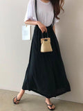 Momentlover Loose Plus Size Chiffon Light Wide-leg Jumpsuits