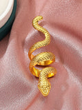 Momentlover Solid Color Snake Shape Rings Accessories