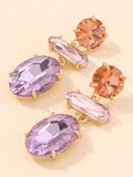 Momentlover Original Statement Contrast Color Earrings