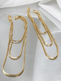 Momentlover Simple Casual Tasseled Solid Color Earrings