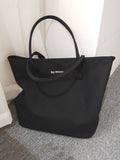 Momentlover Casual Simple Letter Printed Tote Bag