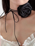 Lace-Up Flower Shape Necklaces Accessories Dainty Necklace