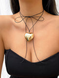 Tied Heart Shape Necklaces Accessories