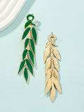 Momentlover Leaves Shape Drop Earrings