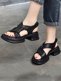 Momentlover Open Toe Sandals Platform Shoes