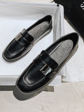 Momentlover Square-Toe Shallow Cut Loafers