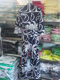 Momentlover Printed Wide Leg Loose V-Neck Jumpsuits