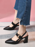 Momentlover Closed-Toe Casual Pumps Shoes Sandals
