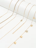 Momentlover Triple Layered Chains Butterfly Shape Waist Chain Accessories
