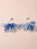 Momentlover Three-Dimensional Flower Drop Earrings