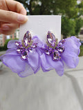 Momentlover Flower Shape Drop Earrings