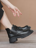 Momentlover Split-Joint Round-Toe Rivet Lace-Up Dr. Martens Boots Boots