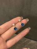 Momentlover Vintage Geometry Flower Shape Earrings Accessories