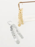 Momentlover Tasseled Solid Color Geometric Drop Earrings