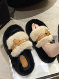 Momentlover Split-Joint Open Toe Slippers Platform Shoes