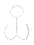 Rhombus Rhinestone Body Chain Accessories