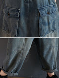 Momentlover Original Solid Elasticity Denim Jumpsuits