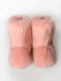 Momentlover Solid Color Round-Toe Keep Warm Boots