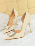 Momentlover Shallow Cut Pointed-Toe Scarpin Salto Pumps