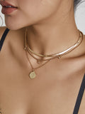 Solid Color Snake Chain Layered Necklaces Accessories