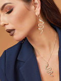 Momentlover Snake Shape Earrings Accessories + Necklaces Accessories