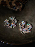 Momentlover Statement Multi-Colored Rhinestone Earrings Accessories