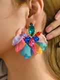 Momentlover Flower Shape Drop Earrings