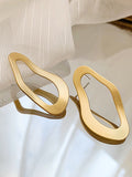 Momentlover Simple Normcore Irregular Geometry Alloy Earrings