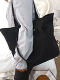 Momentlover Casual Simple Letter Printed Tote Bag