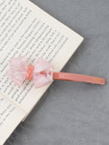 Momentlover Solid Color Geometric Bowknot Hair Clips