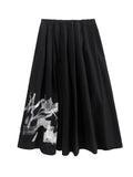 Momentlover Original Loose Lace-Up Hollow Sleeve Blouse+Black Vest+Wide Leg Pants Culotte Three Pieces Set