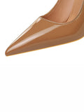 Momentlover Split-Joint Solid Color Scarpin Salto Pumps