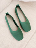 Momentlover Solid Color Breathable Flat Shoes