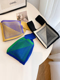 Momentlover Casual Knitting Printed Bags Accessories Handbags