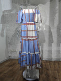 Momentlover Pleated Falbala Elasticity Loose Off-The-Shoulder Maxi Dresses