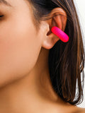 Momentlover Solid Color Geometric Ear Clip