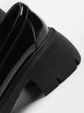 Momentlover Split-Joint Round-Toe Loafers