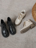 Momentlover Split-Joint Round-Toe Rivet Lace-Up Dr. Martens Boots Boots